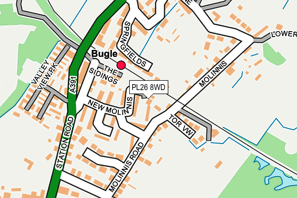 PL26 8WD map - OS OpenMap – Local (Ordnance Survey)