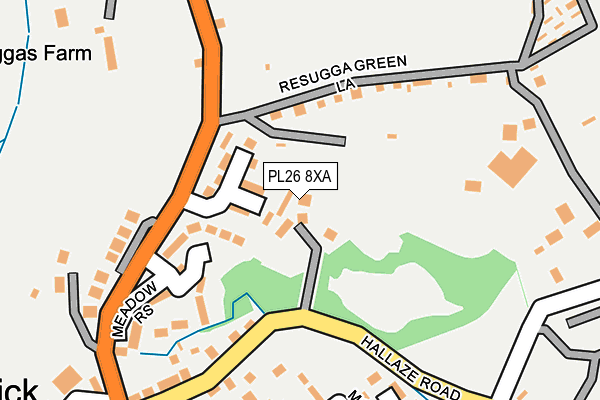 PL26 8XA map - OS OpenMap – Local (Ordnance Survey)