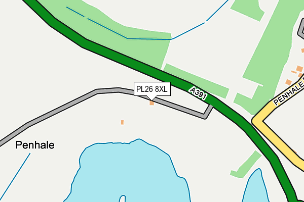 PL26 8XL map - OS OpenMap – Local (Ordnance Survey)