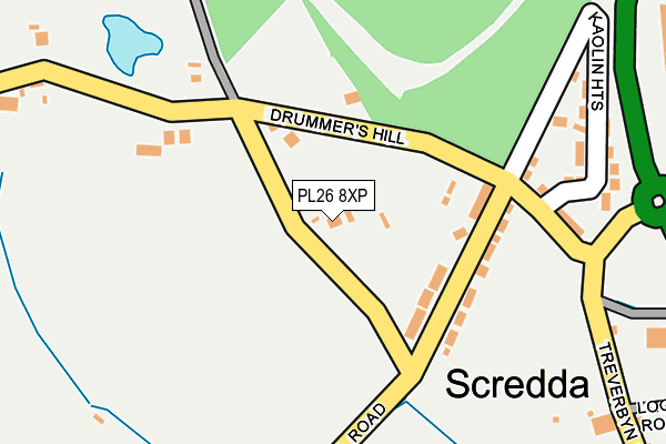 PL26 8XP map - OS OpenMap – Local (Ordnance Survey)