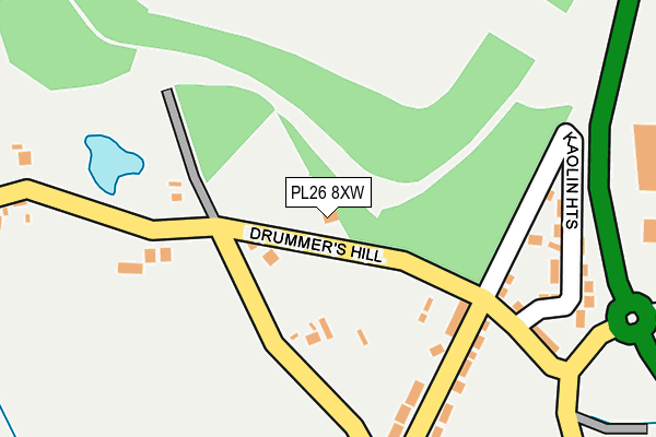 PL26 8XW map - OS OpenMap – Local (Ordnance Survey)