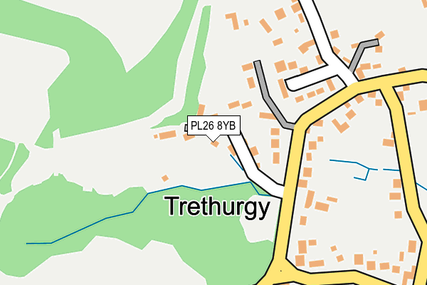 PL26 8YB map - OS OpenMap – Local (Ordnance Survey)