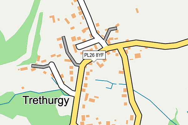 PL26 8YF map - OS OpenMap – Local (Ordnance Survey)