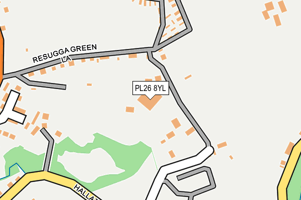 PL26 8YL map - OS OpenMap – Local (Ordnance Survey)