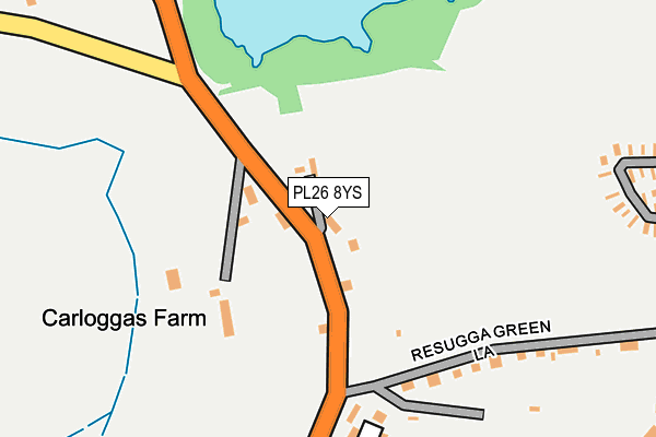 PL26 8YS map - OS OpenMap – Local (Ordnance Survey)