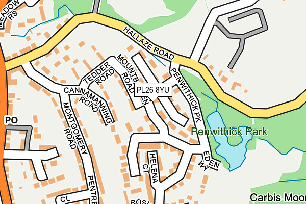 PL26 8YU map - OS OpenMap – Local (Ordnance Survey)