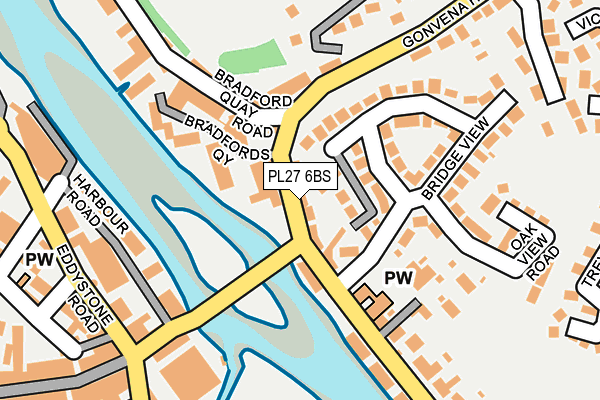 PL27 6BS map - OS OpenMap – Local (Ordnance Survey)