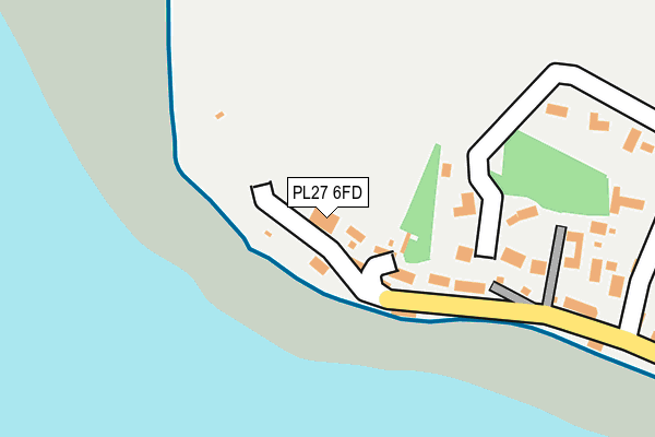 PL27 6FD map - OS OpenMap – Local (Ordnance Survey)