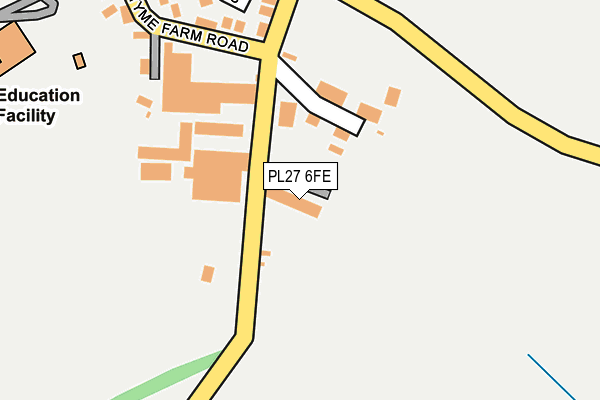 PL27 6FE map - OS OpenMap – Local (Ordnance Survey)