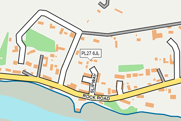 PL27 6JL map - OS OpenMap – Local (Ordnance Survey)