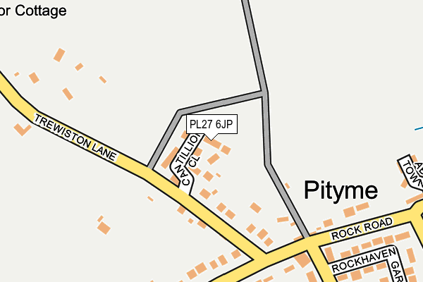 PL27 6JP map - OS OpenMap – Local (Ordnance Survey)