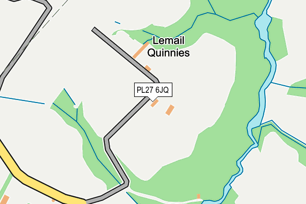 PL27 6JQ map - OS OpenMap – Local (Ordnance Survey)