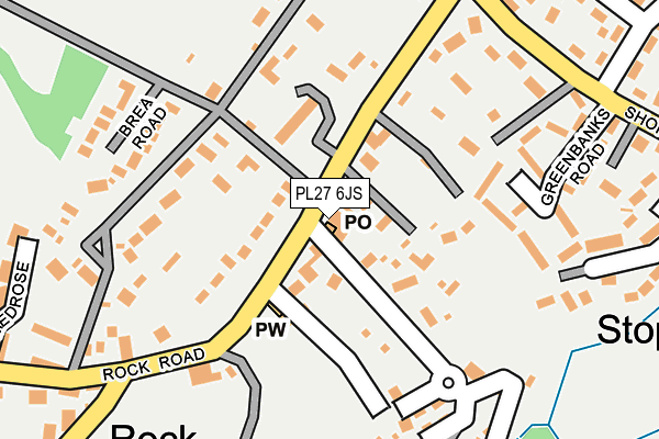 PL27 6JS map - OS OpenMap – Local (Ordnance Survey)