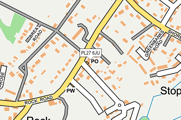 PL27 6JU map - OS OpenMap – Local (Ordnance Survey)
