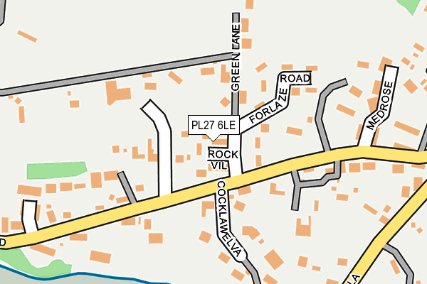 PL27 6LE map - OS OpenMap – Local (Ordnance Survey)