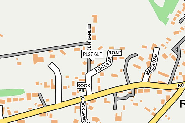 PL27 6LF map - OS OpenMap – Local (Ordnance Survey)