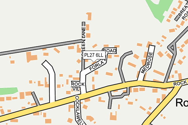 PL27 6LL map - OS OpenMap – Local (Ordnance Survey)