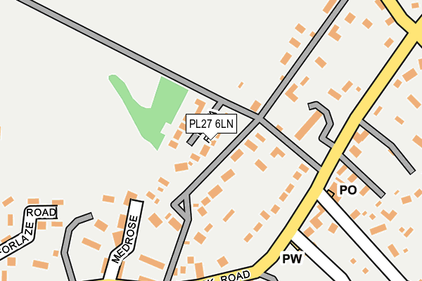 PL27 6LN map - OS OpenMap – Local (Ordnance Survey)