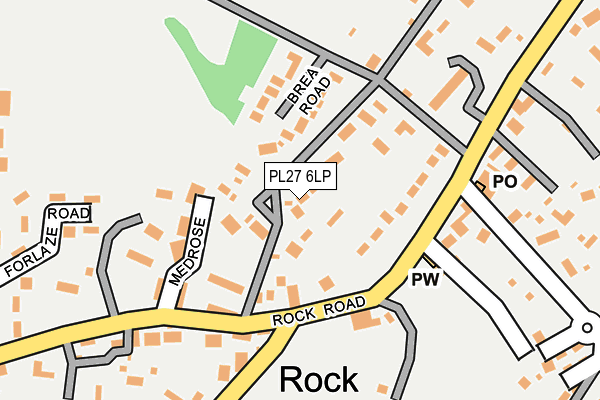 PL27 6LP map - OS OpenMap – Local (Ordnance Survey)