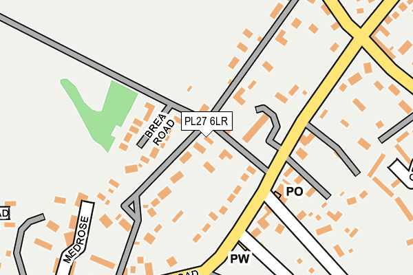 PL27 6LR map - OS OpenMap – Local (Ordnance Survey)