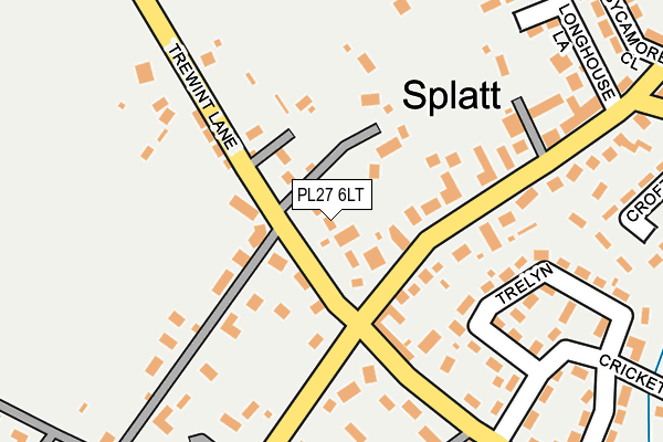 PL27 6LT map - OS OpenMap – Local (Ordnance Survey)