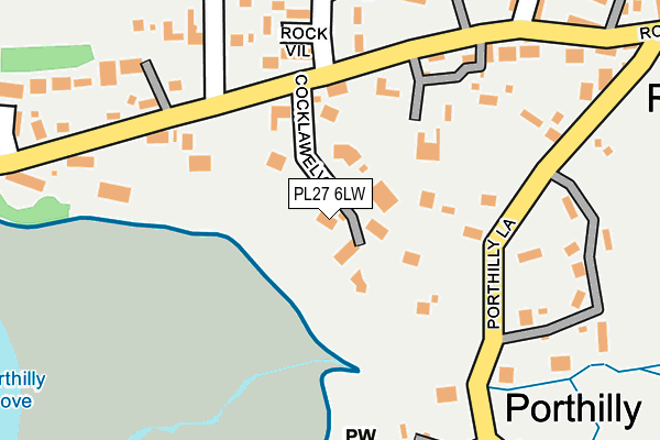 PL27 6LW map - OS OpenMap – Local (Ordnance Survey)