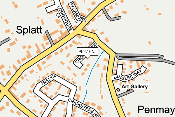 PL27 6NJ map - OS OpenMap – Local (Ordnance Survey)