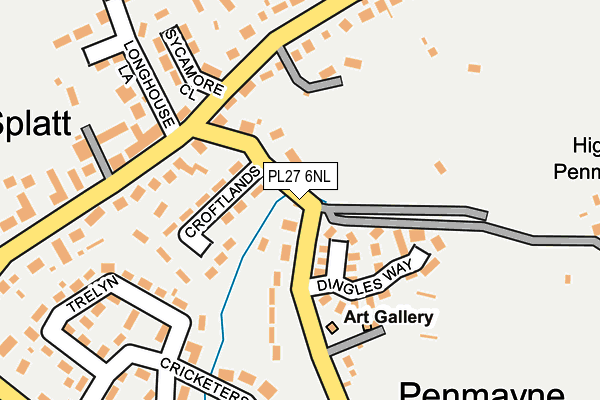 PL27 6NL map - OS OpenMap – Local (Ordnance Survey)