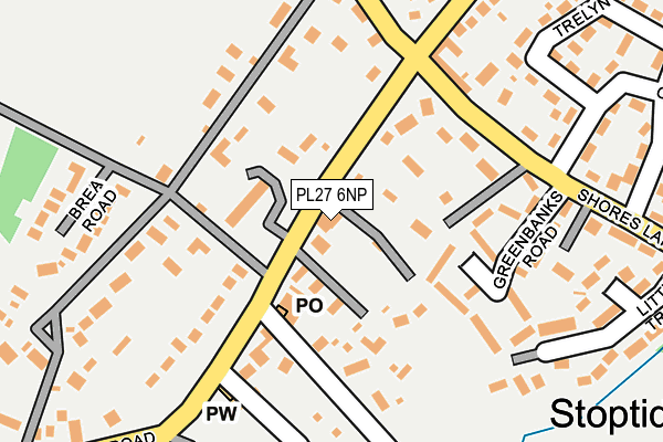 PL27 6NP map - OS OpenMap – Local (Ordnance Survey)
