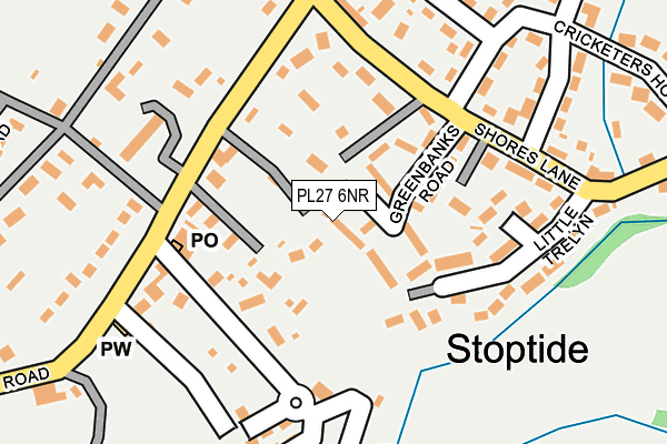 PL27 6NR map - OS OpenMap – Local (Ordnance Survey)