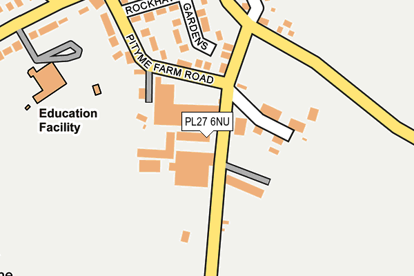 PL27 6NU map - OS OpenMap – Local (Ordnance Survey)