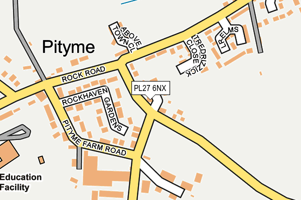 PL27 6NX map - OS OpenMap – Local (Ordnance Survey)