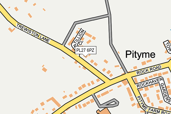 PL27 6PZ map - OS OpenMap – Local (Ordnance Survey)