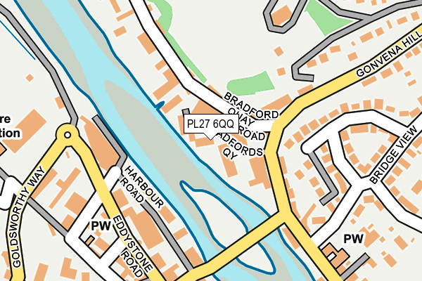 PL27 6QQ map - OS OpenMap – Local (Ordnance Survey)