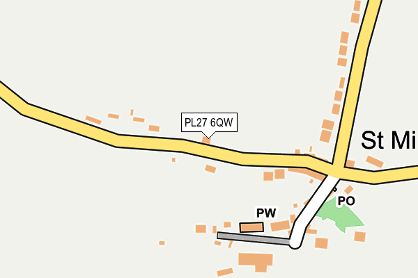 PL27 6QW map - OS OpenMap – Local (Ordnance Survey)
