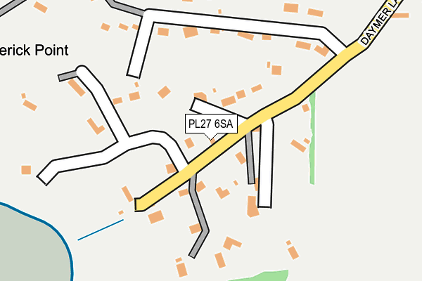 PL27 6SA map - OS OpenMap – Local (Ordnance Survey)