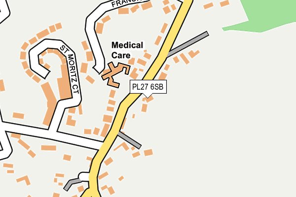 PL27 6SB map - OS OpenMap – Local (Ordnance Survey)
