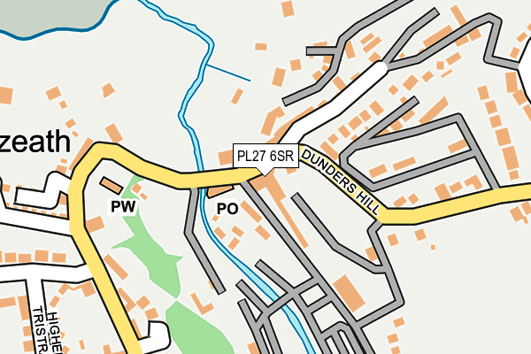 PL27 6SR map - OS OpenMap – Local (Ordnance Survey)
