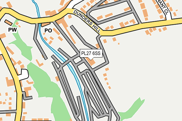 PL27 6SS map - OS OpenMap – Local (Ordnance Survey)