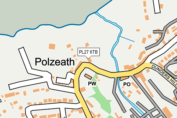 PL27 6TB map - OS OpenMap – Local (Ordnance Survey)