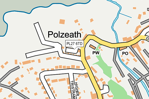 PL27 6TD map - OS OpenMap – Local (Ordnance Survey)