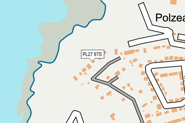 PL27 6TE map - OS OpenMap – Local (Ordnance Survey)