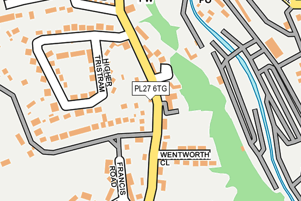 PL27 6TG map - OS OpenMap – Local (Ordnance Survey)