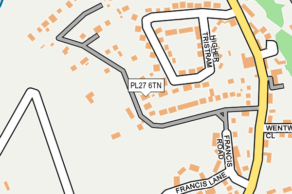 PL27 6TN map - OS OpenMap – Local (Ordnance Survey)