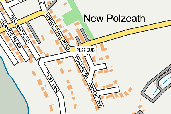 PL27 6UB map - OS OpenMap – Local (Ordnance Survey)