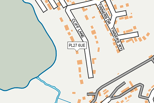 PL27 6UE map - OS OpenMap – Local (Ordnance Survey)