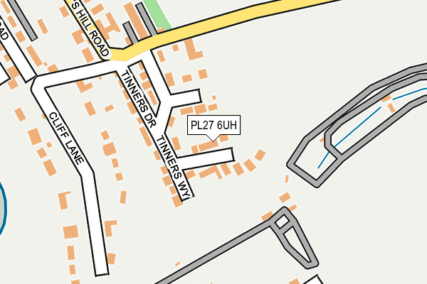 PL27 6UH map - OS OpenMap – Local (Ordnance Survey)