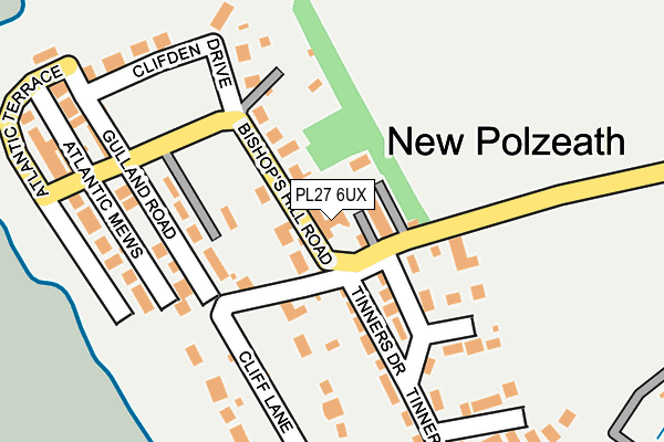 PL27 6UX map - OS OpenMap – Local (Ordnance Survey)