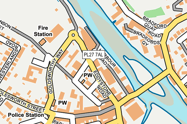 PL27 7AL map - OS OpenMap – Local (Ordnance Survey)
