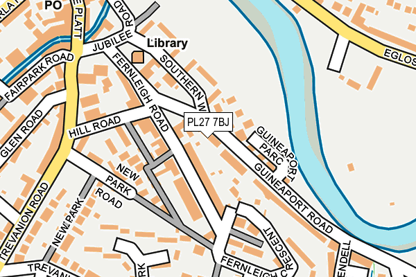 PL27 7BJ map - OS OpenMap – Local (Ordnance Survey)